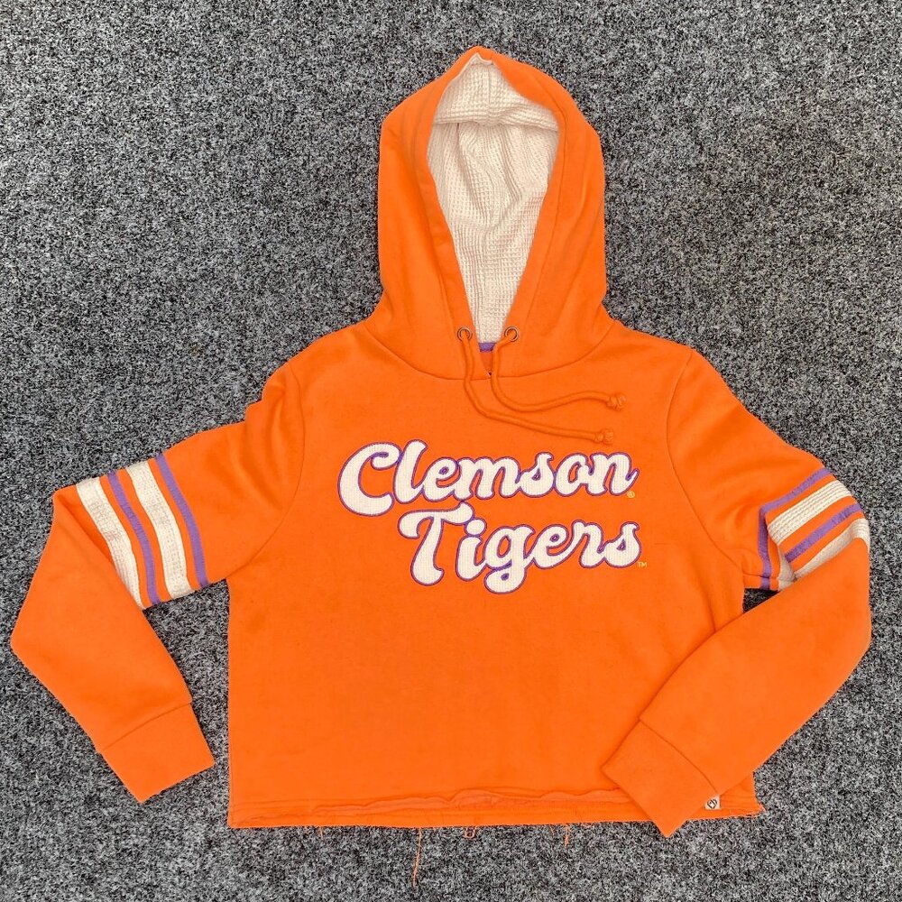 Clemson Tigers Women's Crop Top Hoodie